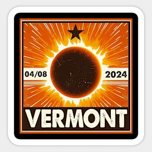 Verment solar eclipse 2024 Sticker